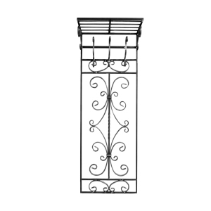 Кованая Вешалка настенная с полкой Артдеко 1450х515 (68.030) лучшая модель в Днепре