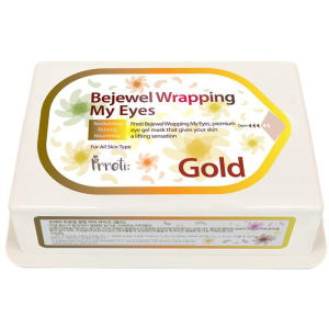 Гидрогелевые патчи для глаз Prreti Bejewel Wrapping My Eyes Gold с золотом 60 шт (8809541194450) ТОП в Днепре