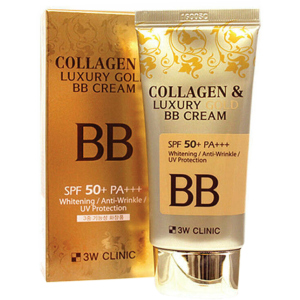 ВВ-крем для обличчя 3W Clinic Collagen & Luxury Gold BB Cream SPF50+/PA+++ 50 мл (8809331318875) в Дніпрі