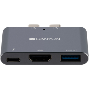 Мультипортовая док-станция Canyon 3-в-1 USB Type C (CNS-TDS01DG) рейтинг