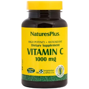 Вітамін C, Vitamin C, 1000 мг, Nature's Plus, 90 вегетаріанських капсул (097467023123) ТОП в Дніпрі