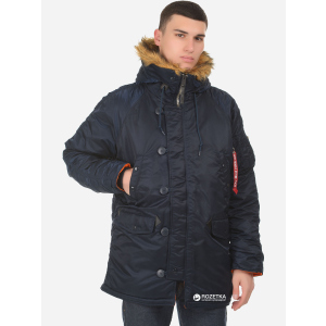 Парка Alpha Industries Slim Fit N-3B Parka 3XL Replica Blue/Orange в Днепре