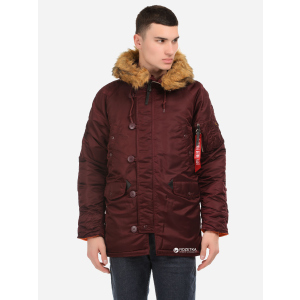 Парку Alpha Industries Slim Fit N-3B Parka XS Maroon/Orange ТОП в Дніпрі