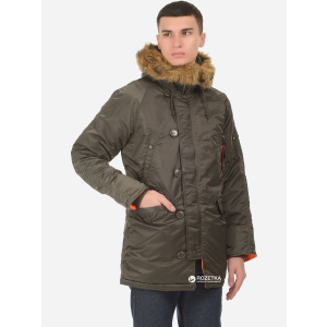 Парка Alpha Industries Slim Fit N-3B Parka S Replica Grey/Orange ТОП в Днепре