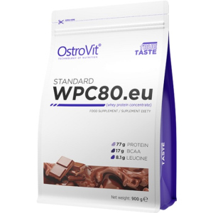 Протеин OstroVit Standard WPC80.eu 900 г Шоколад (5902232610550) в Днепре