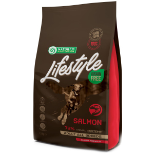 Сухой беззерновой корм для собак Nature's Protection Lifestyle Grain Free Salmon Adult All Breeds с лососем 1.5 кг (NPLS45677) (4771317456779) лучшая модель в Днепре