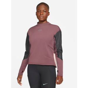 Спортивная кофта Nike W Nk Df Run Dvn Crew DD5263-646 M Темно-бордовая с черным (195238030247) в Днепре