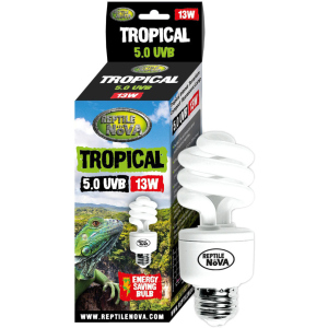 Люминесцентная лампа Reptile Nova UVB-13W-5.0-TROPICAL (RNUVB-13-5) надежный