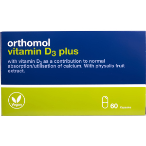 Вітаміни та мінерали Orthomol Vitamin D3 Plus для кісткового скелета та структури кісток (4260022694601) ТОП в Дніпрі