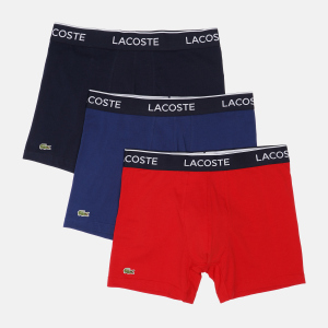 хороша модель Труси-шорти Lacoste 6H3420-W64 2XL (T6) 3 шт Navy Blue/Red-Methylene (2000003688173)