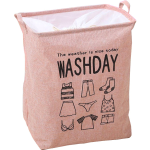 Корзина складная для белья и игрушек Organizers Washday Розовая (2000992409612) ТОП в Днепре