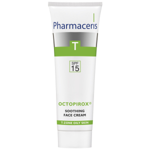 Заспокійливий крем для обличчя Pharmaceris T Octopirox SPF15 30 мл (5900717141711) ТОП в Дніпрі