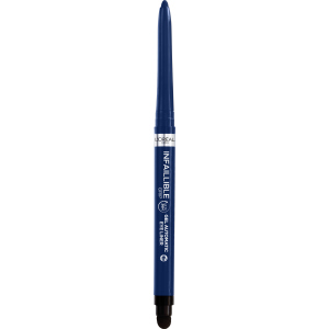 Водостійкий автоматичний олівець гелевий для повік L'Oreal Paris Infaillible Grip Liner Blue Jersey темно-синій 1 г ТОП в Дніпрі