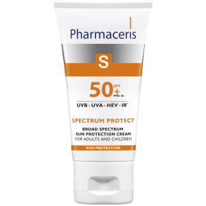 хорошая модель Солнцезащитный крем широкого спектра действия Pharmaceris S Sun Protection SPF50+ 50 мл (5900717149069)