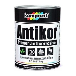 Ґрунтовка для металу Червоно-коричнева Kompozit ANTIKOR 3,5 кг - для антикорозійного захисту ТОП в Дніпрі