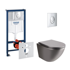 Набір інсталяція 4 в 1 Grohe Rapid SL 38721001 + унітаз із сидінням Qtap Robin QT1333046ENRMB в Дніпрі