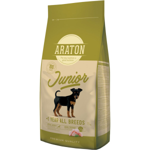 Сухий корм ARATON Junior All Breeds для цуценят 15 кг (ART45637) (4771317456373) краща модель в Дніпрі