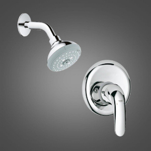 Смеситель Grohe Euroeco New 26000004 душувой комплект скрытого монтажа (32742000+26088001) Хром