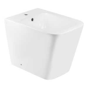 Биде напольное Qtap Crow 545х360х410 White QT05443370W лучшая модель в Днепре