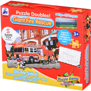 Пазл-раскраска Same Toy Пожарная машина 50 элементов (2038Ut) лучшая модель в Днепре