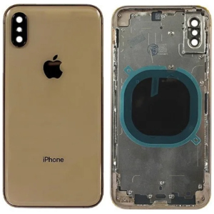 Кришка задня iPhone XS Max із рамкою Gold Copy ТОП в Дніпрі