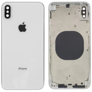 Кришка задня iPhone XS із рамкою Silver Copy ТОП в Дніпрі