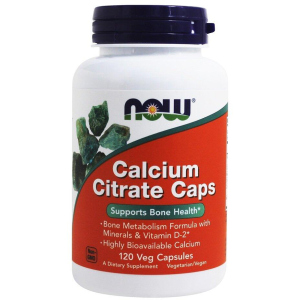 Вітамінно-мінеральний комплекс Now Foods Calcium Citrate 120 капсул (733739012357)