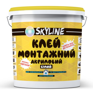 Клей монтажний акриловий універсальний SkyLine 12 кг. ТОП в Дніпрі