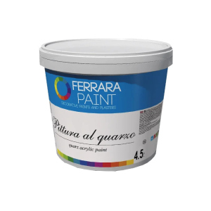 Грунт с кварцевой мукой FERRARA PITTURA AL QUARZO для декоративных штукатурок база W 4,5л ТОП в Днепре