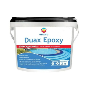 Затирка эпоксидная фуга Eskaro Duax Epoxy для швов плитки и мозаики 2 кг пудровый в Днепре