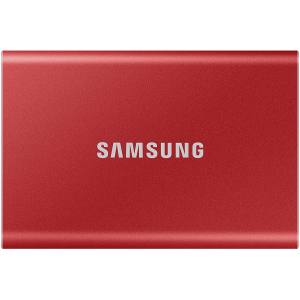 Samsung Portable SSD T7 500GB USB 3.2 Type-C (MU-PC500R/WW) зовнішній червоний ТОП в Дніпрі