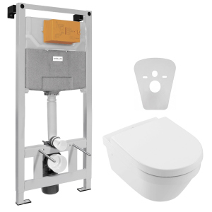 Инсталляция VOLLE Master Neo 201010 + унитаз VILLEROY & BOCH Architectura New DirectFlush 4694HR01 с сиденьем Soft Close дюропласт ТОП в Днепре