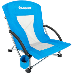 Кресло раскладное KingCamp Beach Chair (KC3841) Синее (KC3841 BLUE) ТОП в Днепре