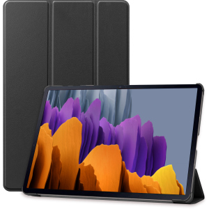 Обкладинка AIRON Premium для Samsung Galaxy TAB S7+ T970/975 Black із захисною плівкою та серветкою Black (4821784622492) в Дніпрі