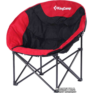 Раскладное кресло KingCamp Moon Leisure Chair Black/Red (KC3816 Black/Red) в Днепре