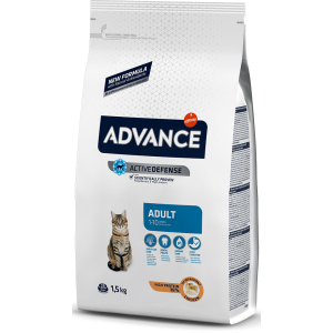 Сухий корм для дорослих котів та кішок Advance Adult Chicken &amp; Rice 1.5 кг (8410650151946) краща модель в Дніпрі