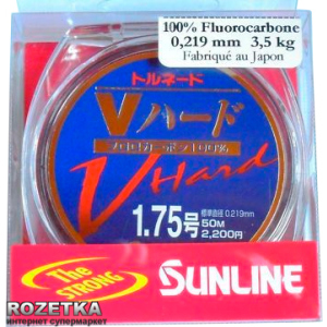 купить Леска Sunline FC Tornado V Hard HG 50 м #1.75/0.219 мм 3.5 кг (16580525)