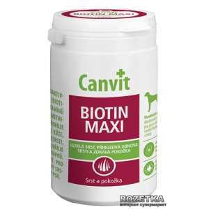 Вітаміно-мінеральний комплекс Canvit Biotin Maxi для собак таблетки 76 шт (can50715)