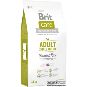 Сухий корм для дорослих собак дрібних порід Brit Care Adult Small Breed Lamb & Rice 7.5 кг (8595602509881) ТОП в Дніпрі