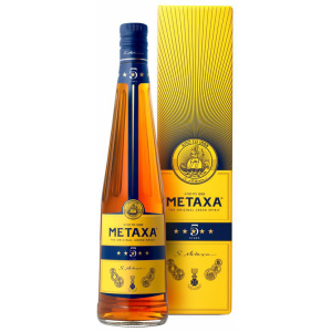 Бренді Metaxa 5* 0.7 л 38% у подарунковій упаковці (5202795120054) краща модель в Дніпрі