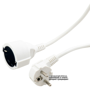Кабель подовжувач ExtraDigital Euro Power Cable, Euro Plug-Socket, 16 AWG, 20 м (KBP1657) надійний