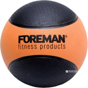 Набивной мяч медбол Foreman Medicine Ball 1 кг Black-Orange (FMRMB1) ТОП в Днепре