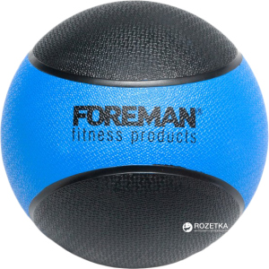 Набивний м'яч медбол Foreman Medicine Ball 4 кг Black-Blue (FMRMB4)