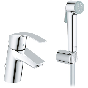 Смеситель для раковины GROHE Eurosmart 23124002 с душевым набором ТОП в Днепре