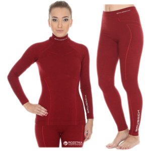 Комплект термобелья женский Brubeck Extreme Wool LS11930-LE11130 XL Burgundy (5902487062210) лучшая модель в Днепре