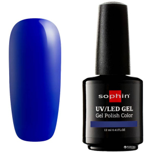 Гель-лак для нігтів Sophin UV/LED 0764 Ultra Blue 12 мл (4053919007642) краща модель в Дніпрі