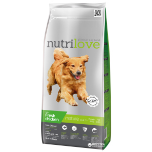 Сухий корм Nutrilove Mature для літніх собак 3 кг Курка з рисом (8595606402379) ТОП в Дніпрі