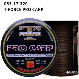 Леска Trabucco T-Force Pro-Carp 1000 м 0.325 мм 13.85 кг (053-17-320) ТОП в Днепре