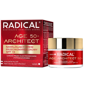 Крем от морщин увлажняющий Farmona Radical Age Architect Moisturizing Anti Wrinkle Cream 50+ SPF15 50 мл (5900117006740) надежный