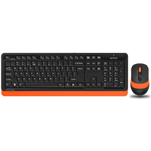 Комплект беспроводной A4Tech Fstyler FG1010 Black+Orange USB (186316) рейтинг